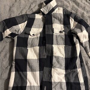 Hollister Sherpa Lined Flannel Shirt / Jacket Size Sm